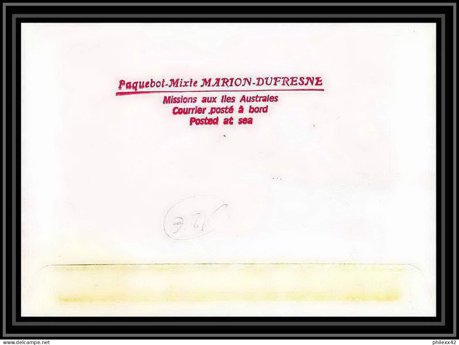 1762 Op 91/4 Signé Signed Ferocq 29/71991 Marion Dufresne TAAF Antarctic Terres Australes Lettre (cover) - Expéditions Antarctiques