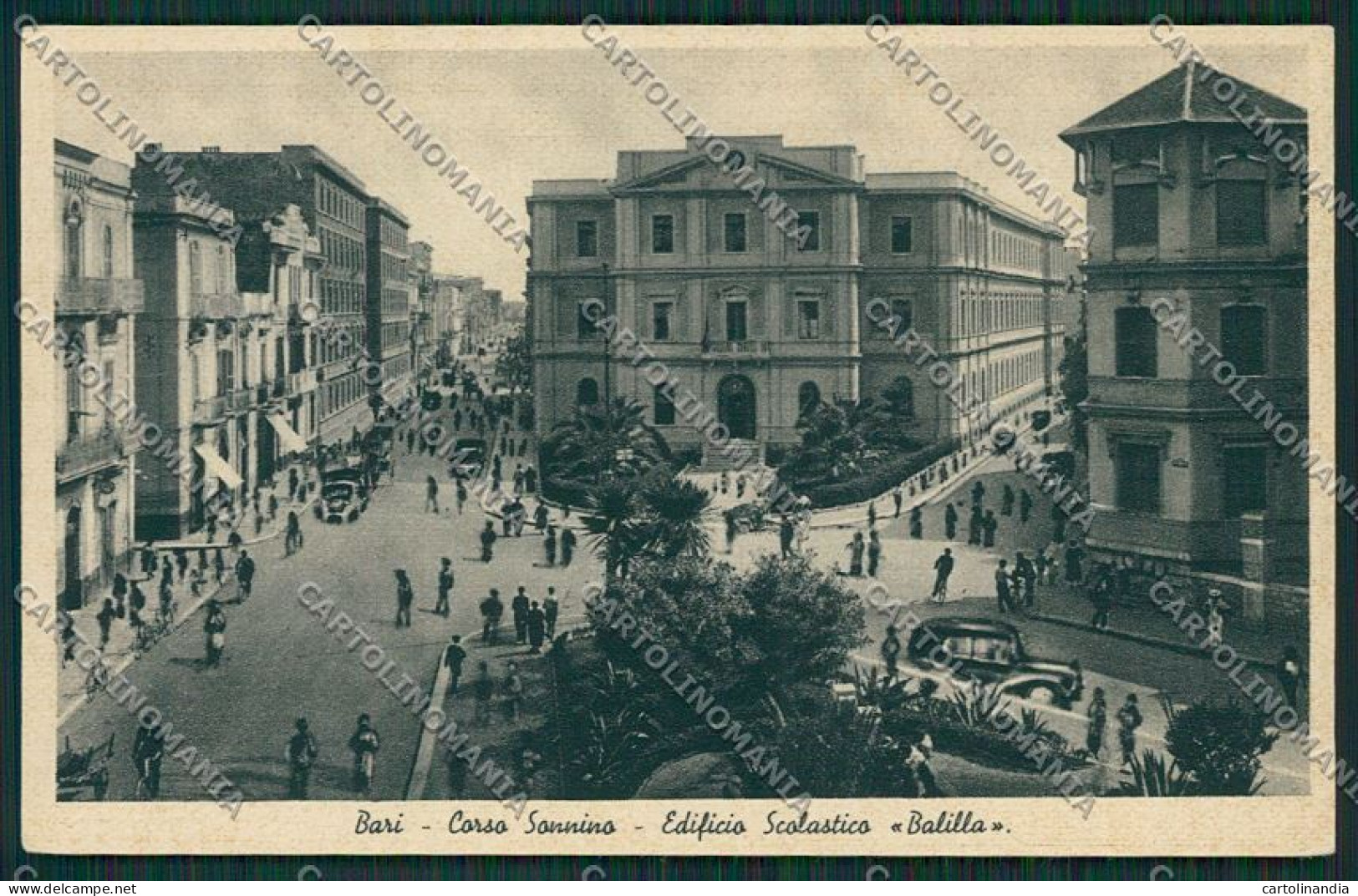 Bari Città Edificio Scolastico Balilla Cartolina ZC1891 - Bari