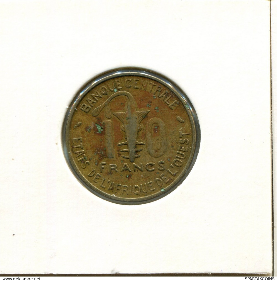10 FRANCS 1971 WESTERN AFRICAN STATES Moneda #AR499.E.A - Altri – Africa