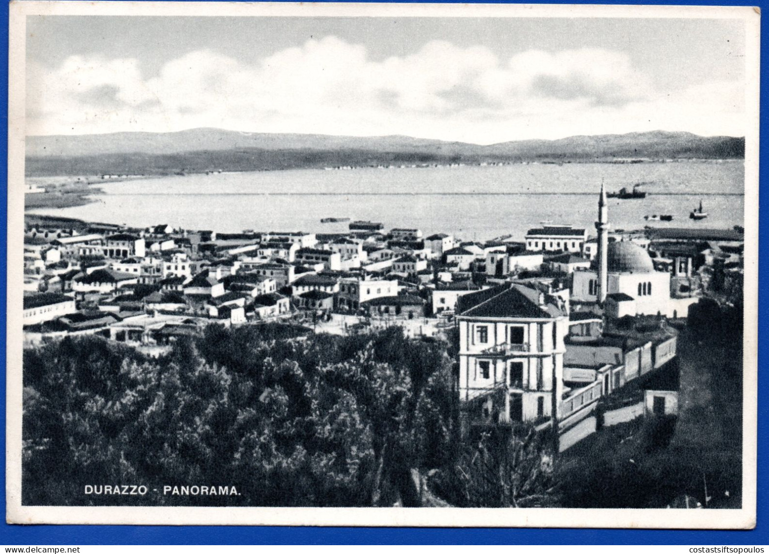 2915. ALBANIA NICE DURAZZO POSTCARD , POSTA MILITARE 22 1940 - Albanien