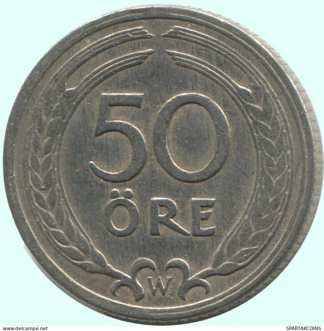 50 ORE 1921 W SCHWEDEN SWEDEN Münze RARE #AC693.2.D.A - Schweden