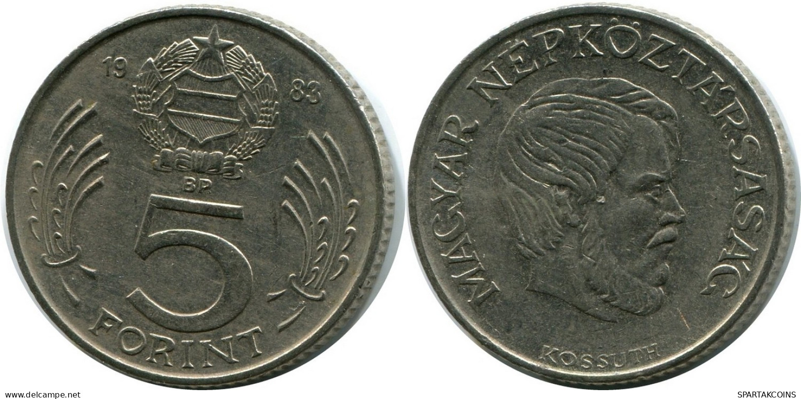 5 FORINT 1983 HUNGARY Coin #M10228.U.A - Hungary
