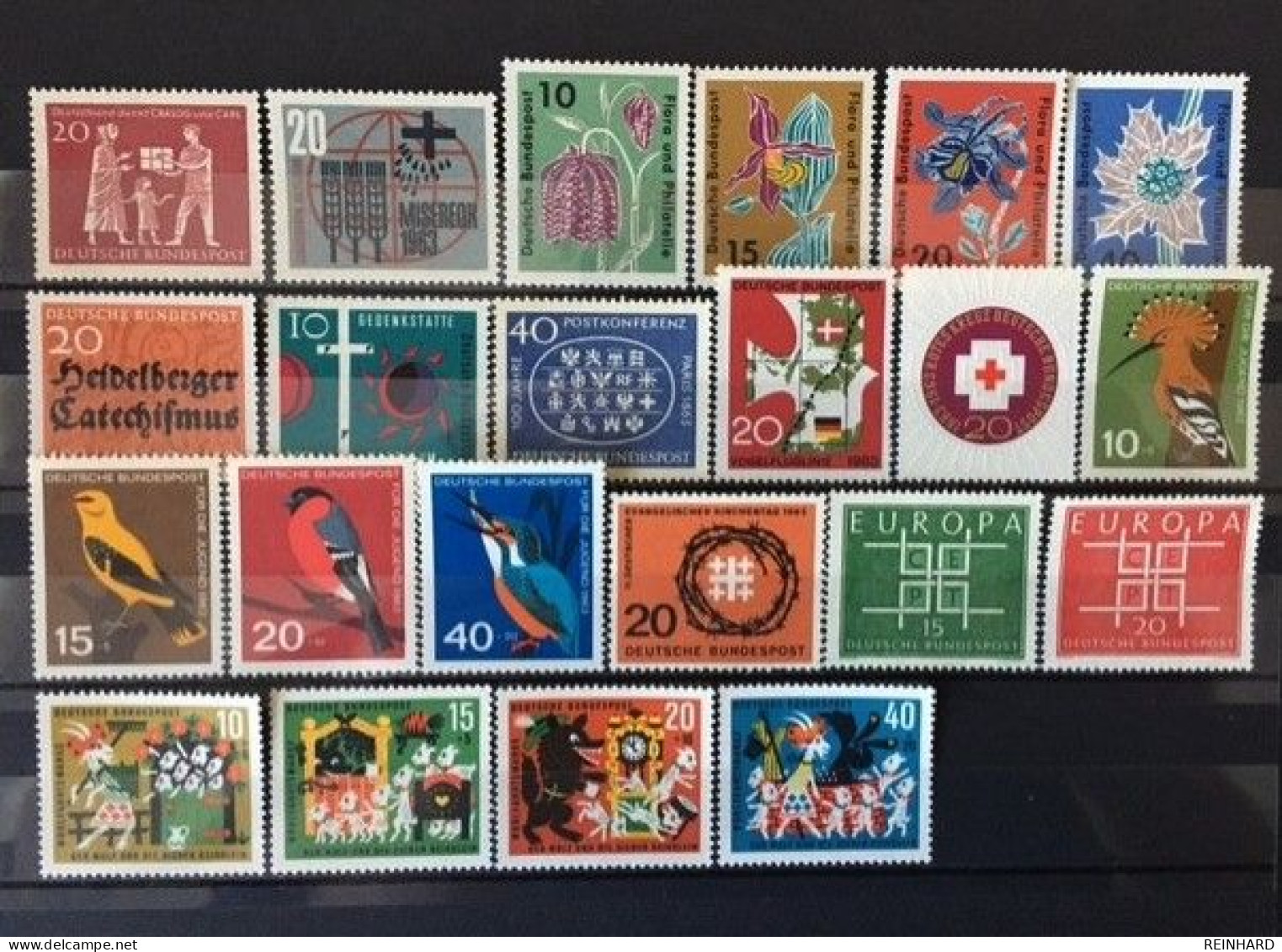 BUND Komplettjahrgang 1963 Postfrisch - Siehe Bild - Unused Stamps