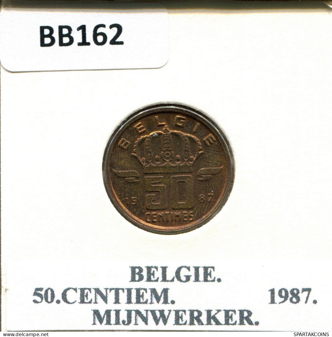 50 CENTIMES 1987 DUTCH Text BELGIQUE BELGIUM Pièce #BB162.F.A - 50 Cents