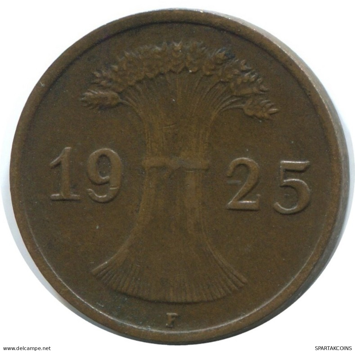 1 REICHSPFENNIG 1925 F ALLEMAGNE Pièce GERMANY #AE201.F.A - 1 Renten- & 1 Reichspfennig