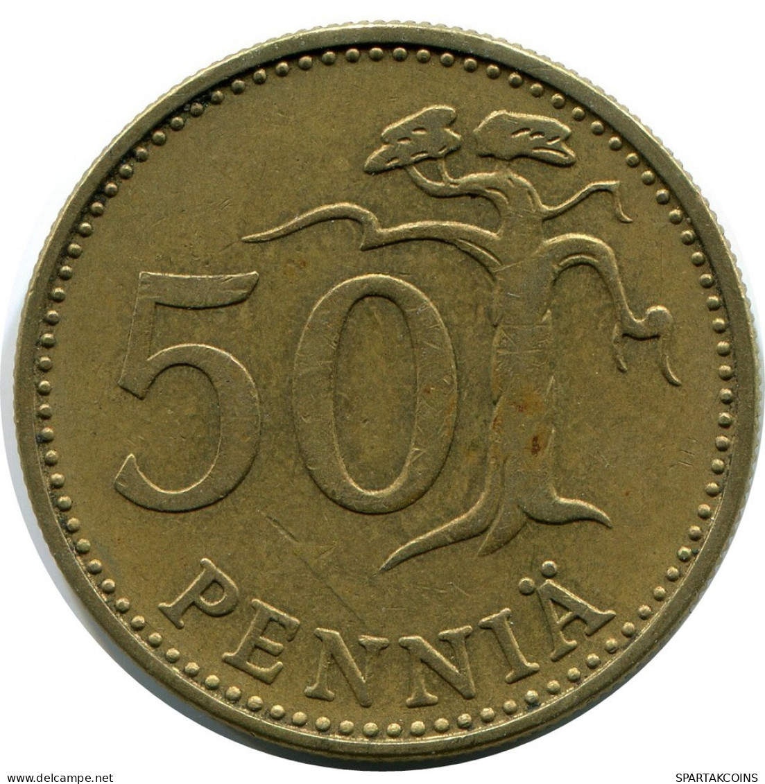 50 PENNIA 1963 FINLANDE FINLAND Pièce #AR912.F.A - Finlandia