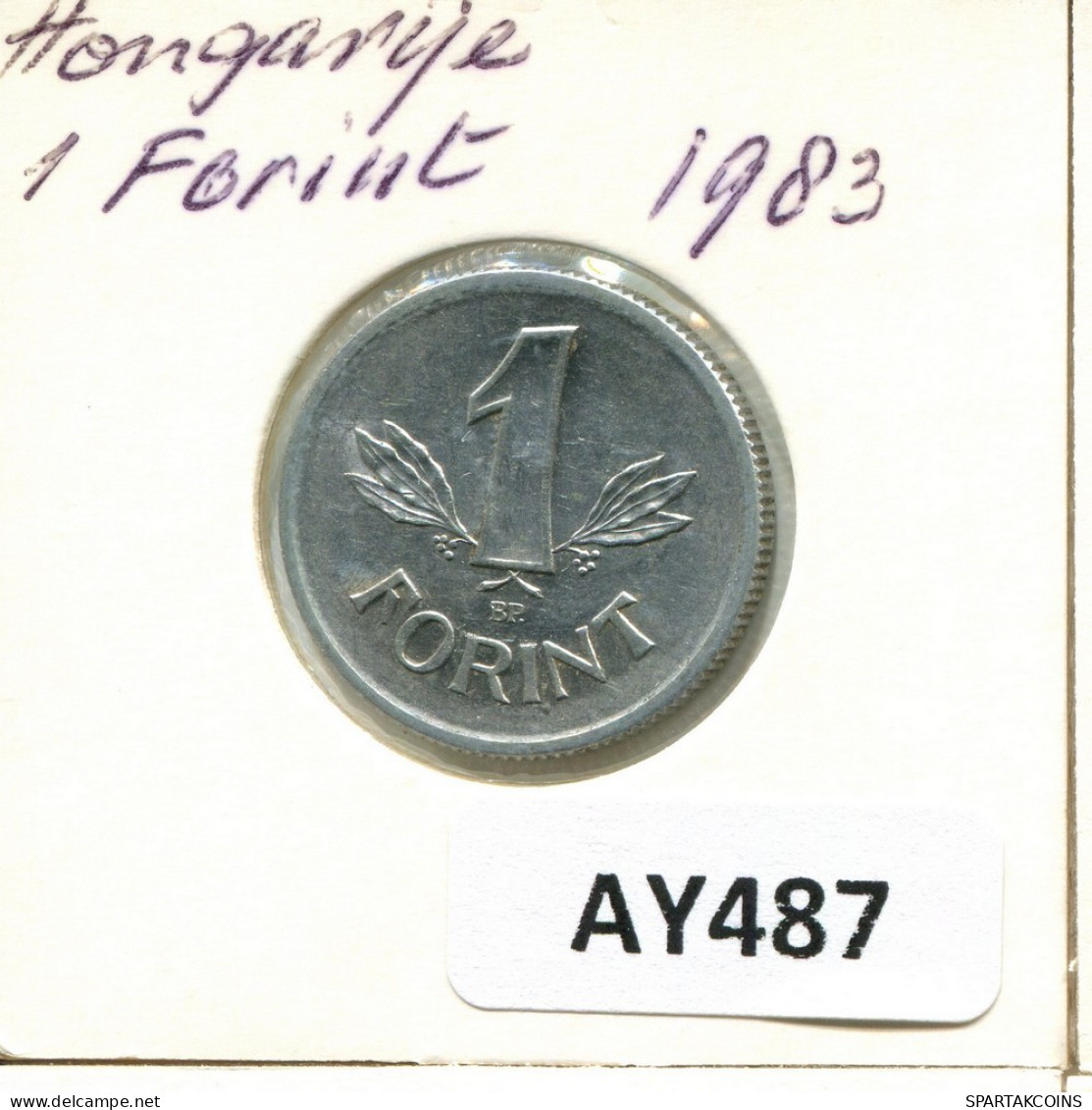 1 FORINT 1983 HUNGRÍA HUNGARY Moneda #AY487.E.A - Hungría
