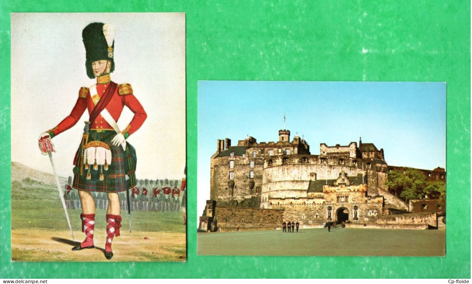 ROYAUME-UNI. ÉCOSSE. ÉDIMBOURG. " OFFICER, THE 79th CAMERON HIGLANDERS " & " EDINBURGH CASTLE ". 2 CPM - Réf. N°38890 - - Midlothian/ Edinburgh