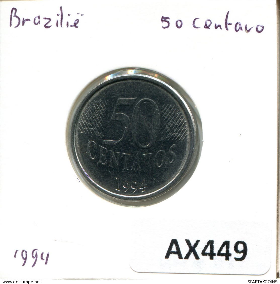 50 CENTAVOS 1995 BBASIL BRAZIL Moneda #AX449.E.A - Brasile