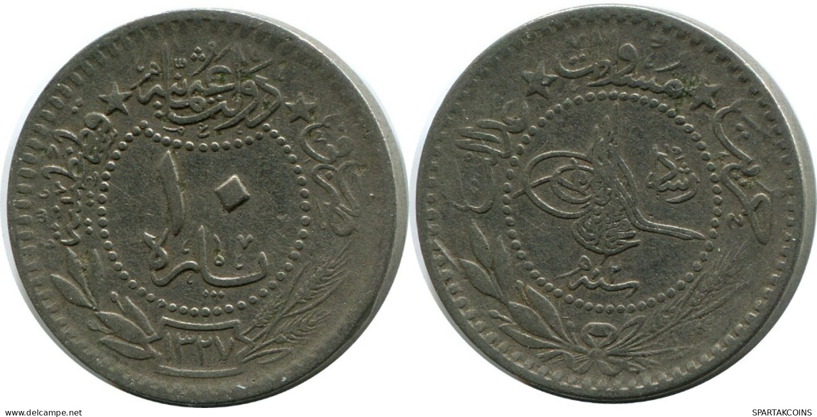 10 PARA 1910 OSMANISCHES REICH OTTOMAN EMPIRE Islamisch Münze #AK311.D.A - Turquia
