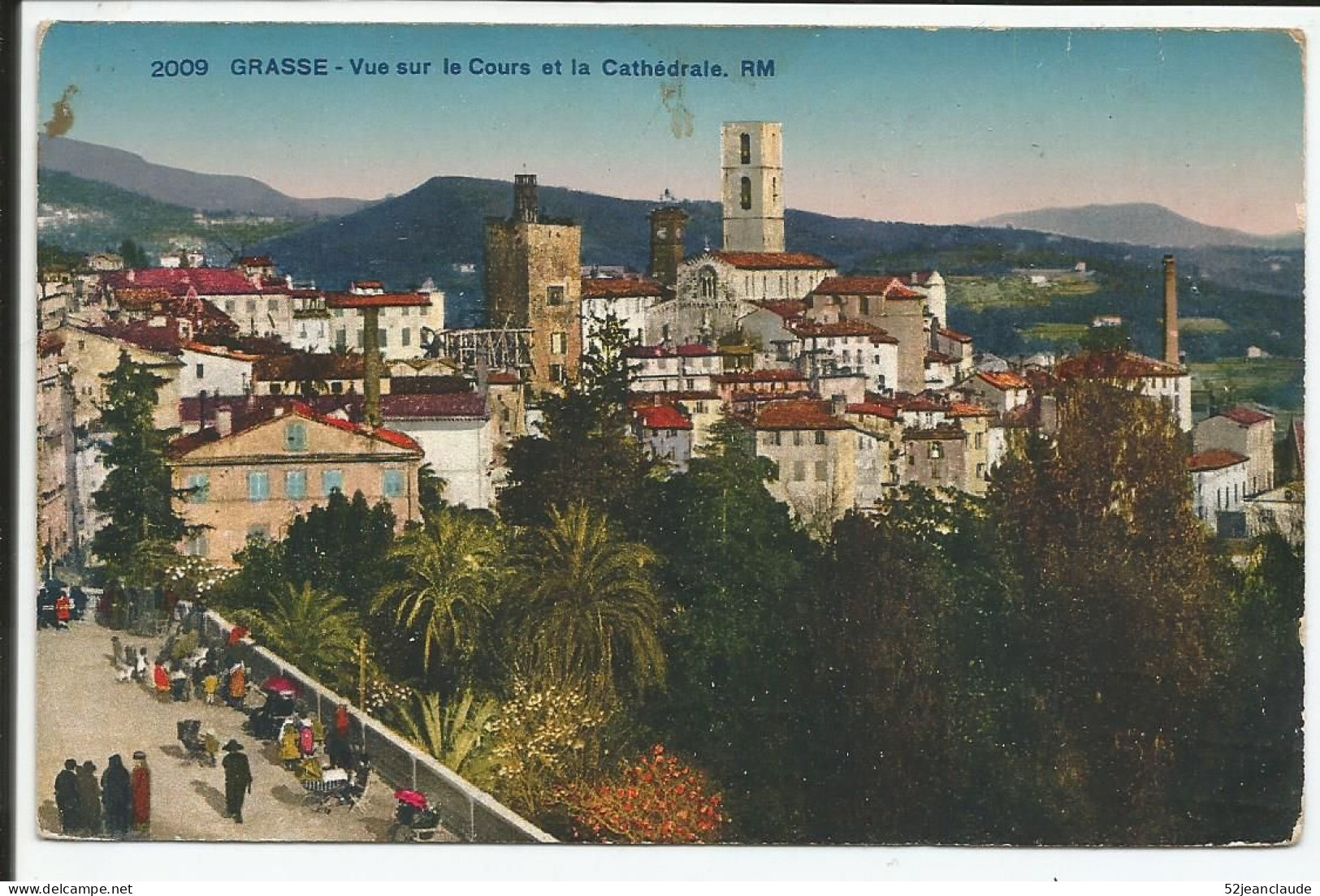 Vue Sur Le Cours Et La Cathédrale   1928    N° 2009 - Grasse