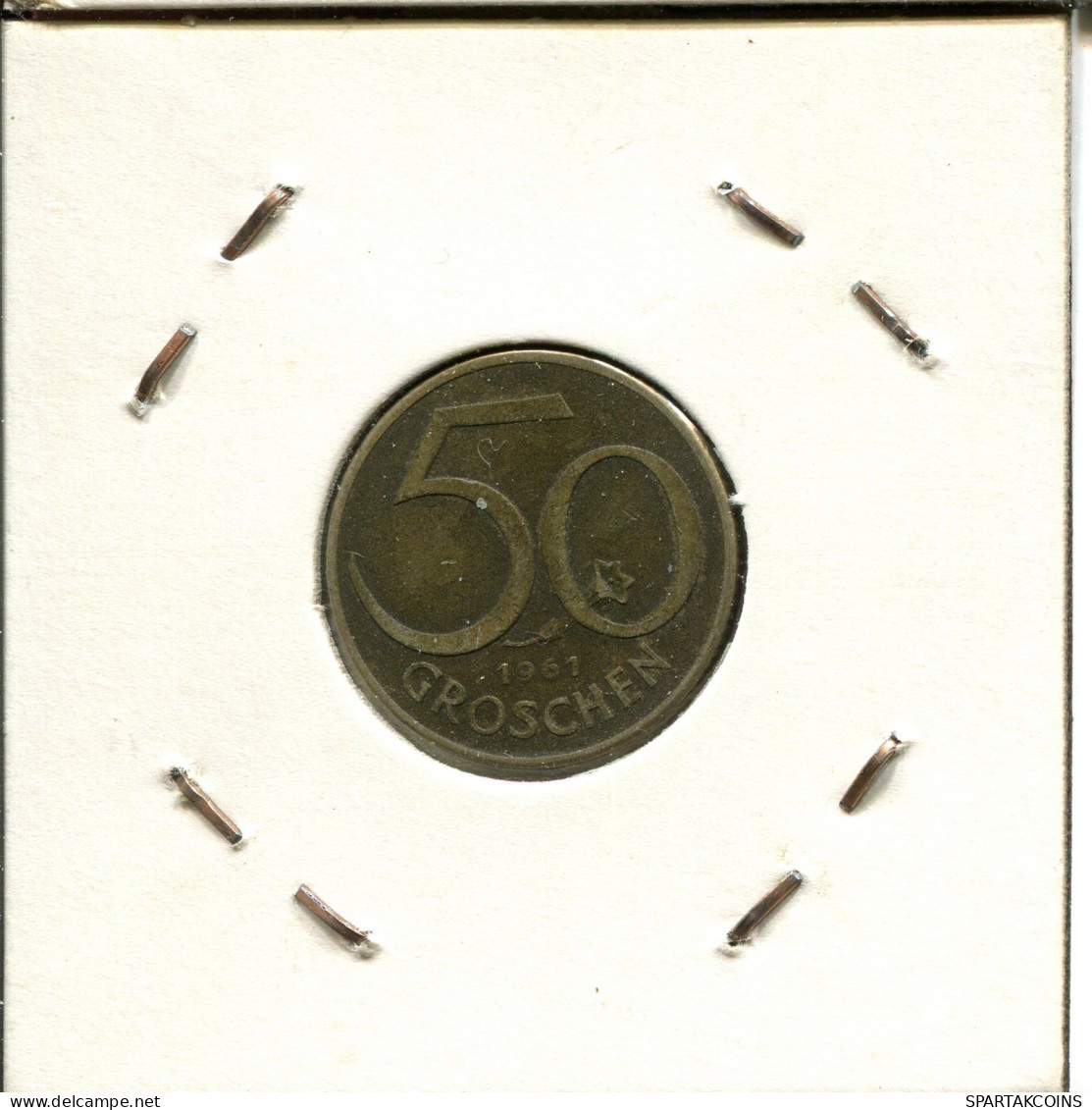 50 GROSCHEN 1961 AUTRICHE AUSTRIA Pièce #AW241.F.A - Autriche
