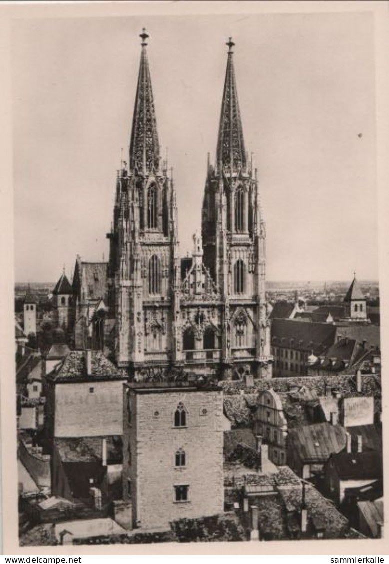 77660 - Regensburg - Dom, Westfassade - Ca. 1955 - Regensburg