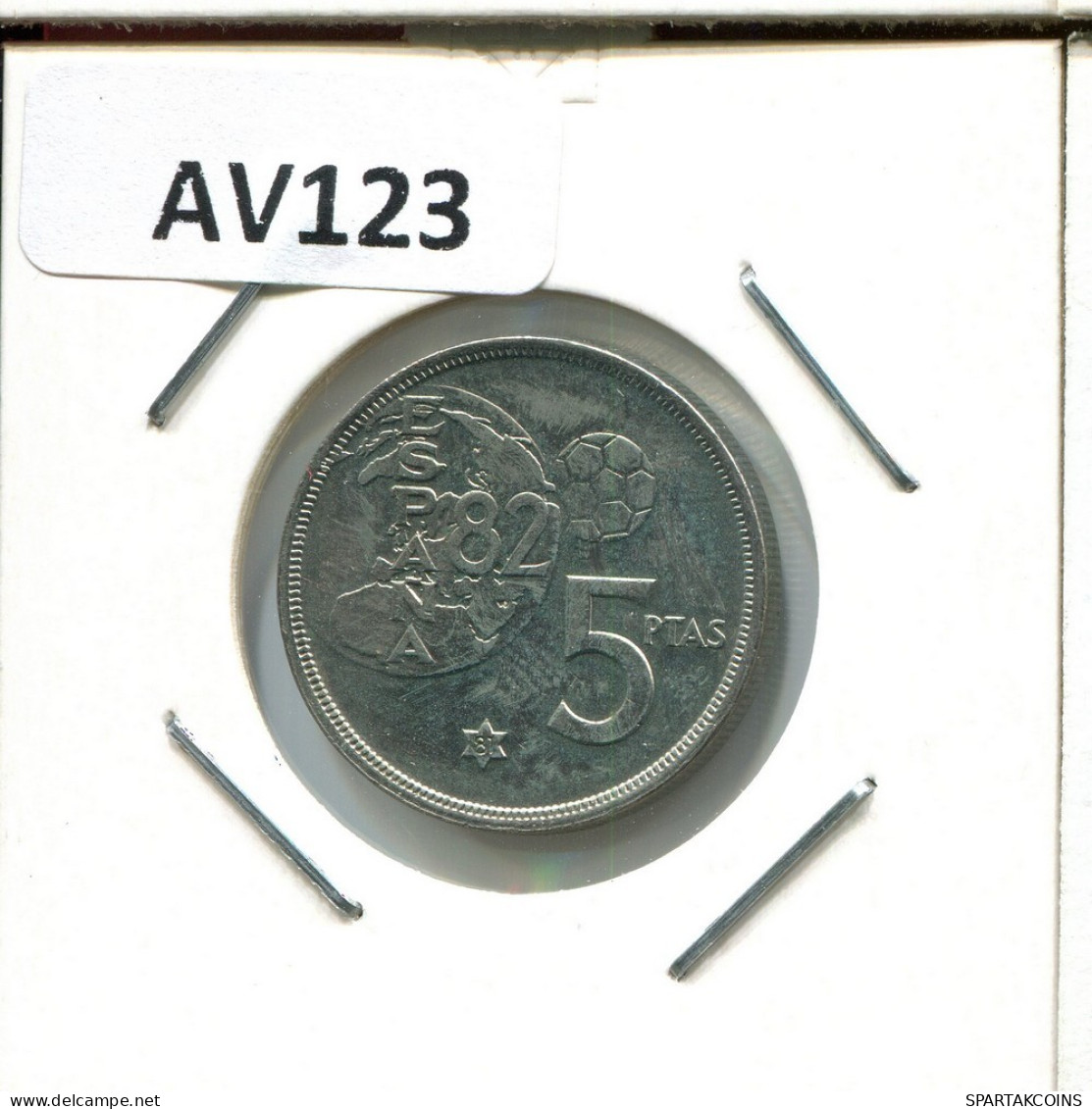 5 PESETAS 1980 SPAIN Coin #AV123.U.A - 5 Pesetas