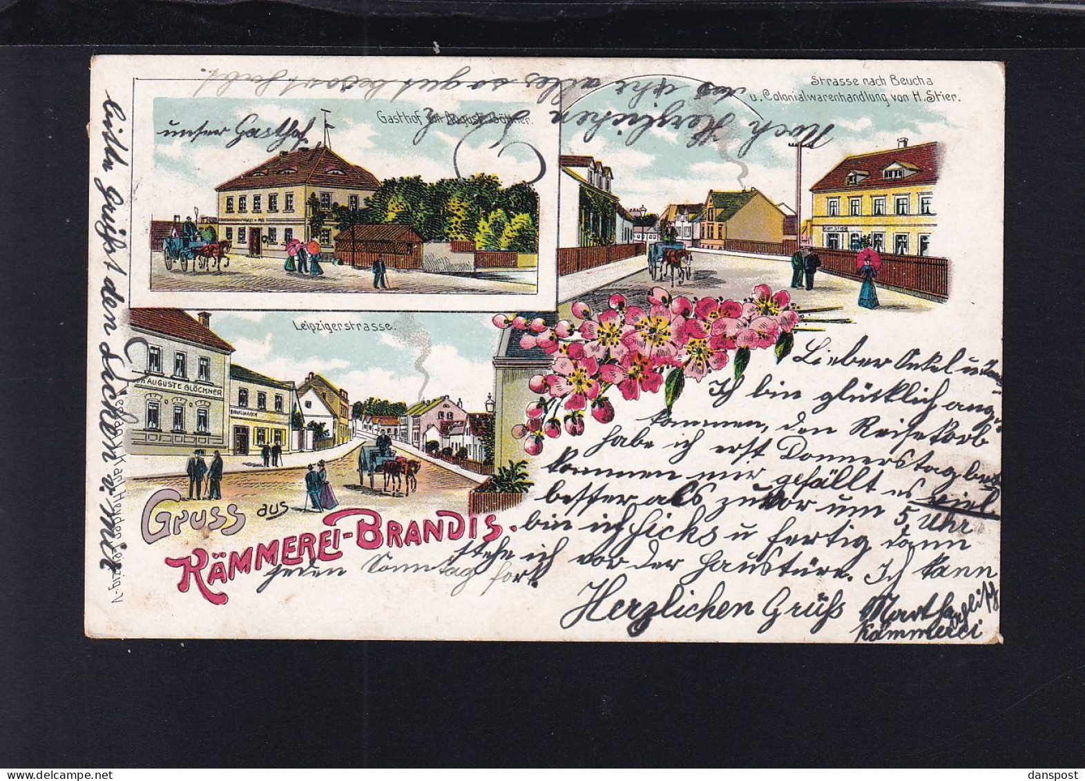 Dt. Reich Litho Kämmerei Brandis - Leipzig