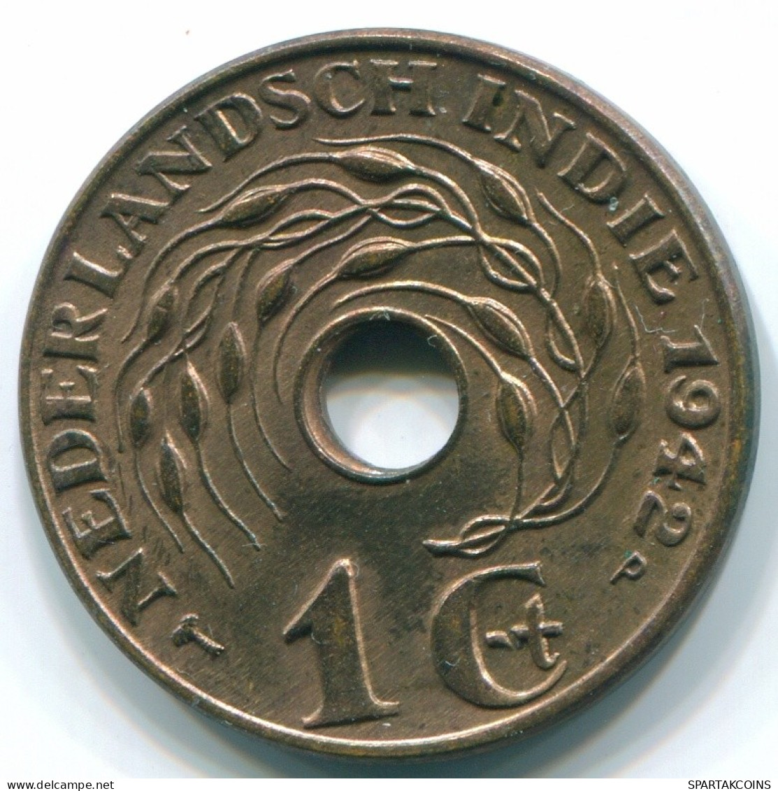 1 CENT 1942 INDIAS ORIENTALES DE LOS PAÍSES BAJOS INDONESIA Bronze #S10297.E.A - Indes Néerlandaises