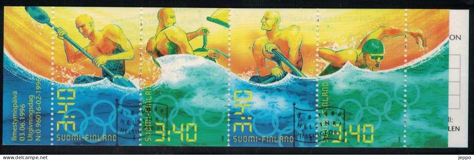 1996 Finland, Olympics, FD Stamped Booklet. - Booklets