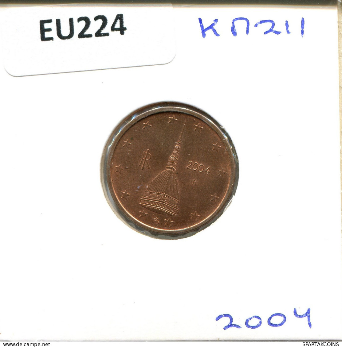 2 EURO CENTS 2004 ITALIA ITALY Moneda #EU224.E.A - Italia