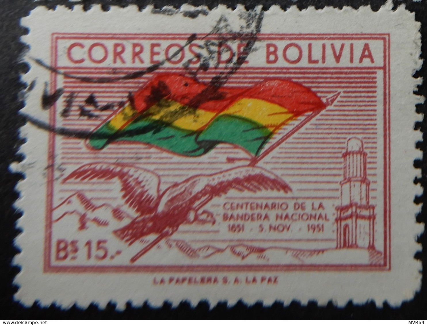Bolivië Bolivia 1951 (1c) The 5th Anniversary Of The United Nations - Bolivia
