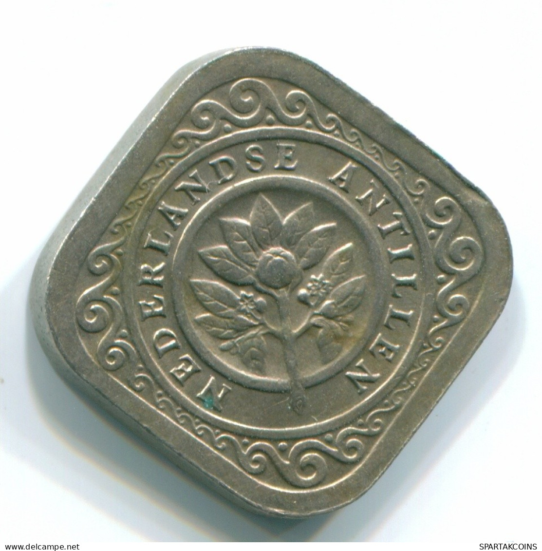 5 CENTS 1970 ANTILLAS NEERLANDESAS Nickel Colonial Moneda #S12487.E.A - Antilles Néerlandaises