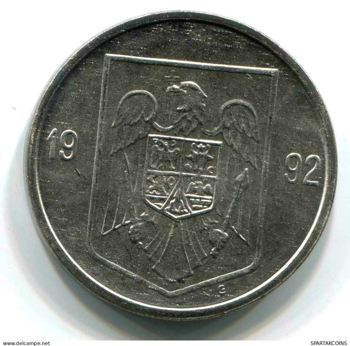 5 LEI 1992 ROMÁN OMANIA UNC Eagle Coat Of Arms V.G Mark Moneda #W11230.E.A - Roumanie