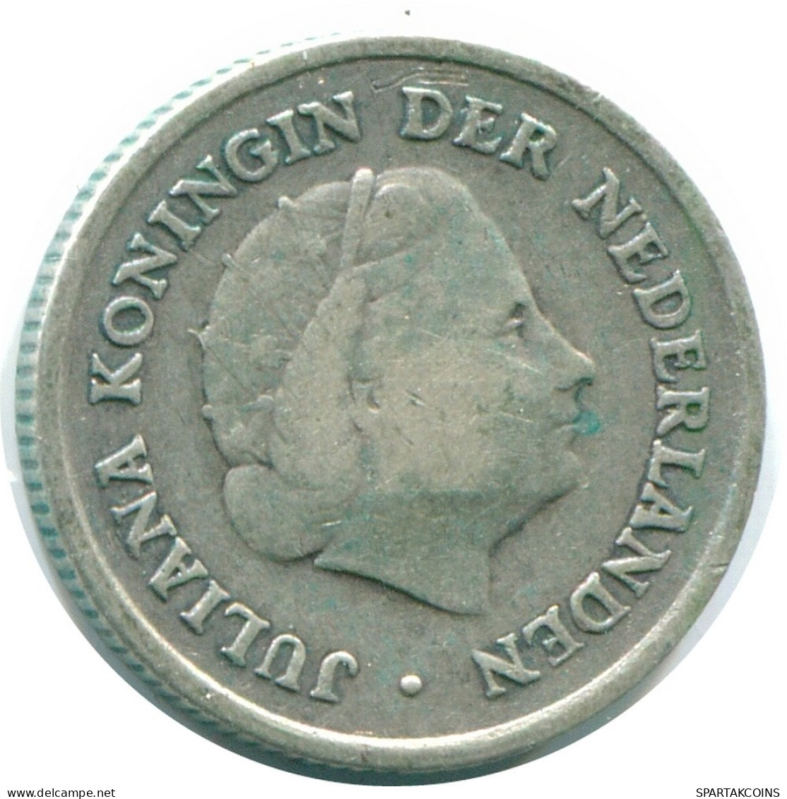 1/10 GULDEN 1960 NETHERLANDS ANTILLES SILVER Colonial Coin #NL12334.3.U.A - Antilles Néerlandaises