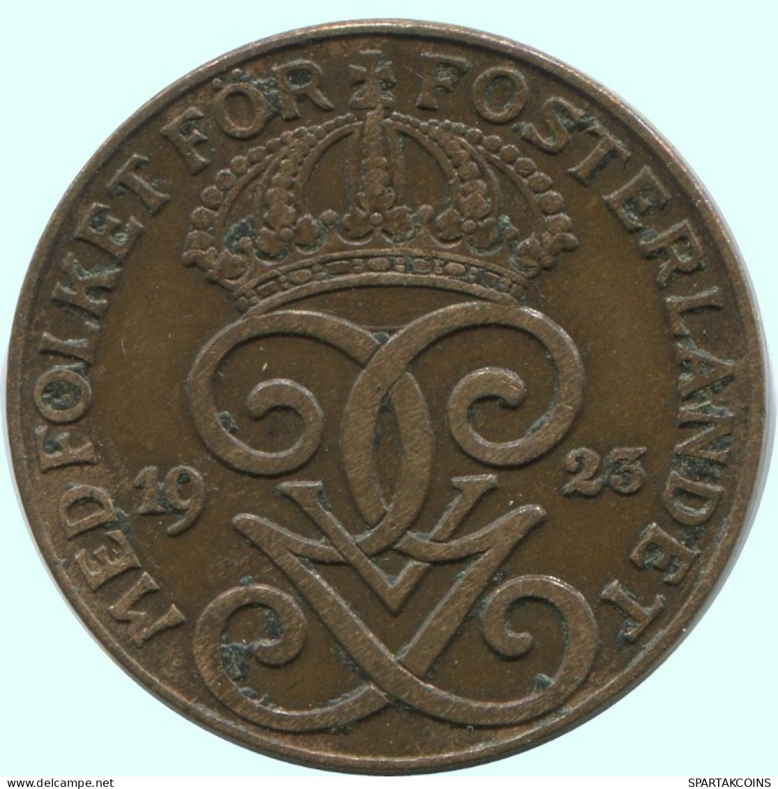2 ORE 1923 SWEDEN Coin #AC808.2.U.A - Suecia