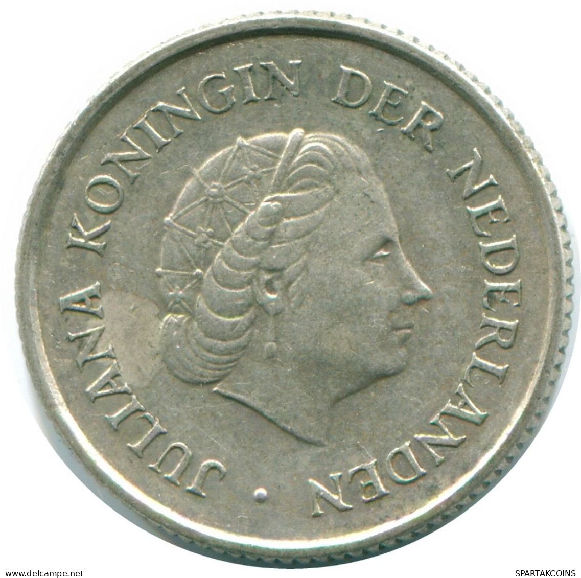 1/4 GULDEN 1967 ANTILLAS NEERLANDESAS PLATA Colonial Moneda #NL11522.4.E.A - Netherlands Antilles