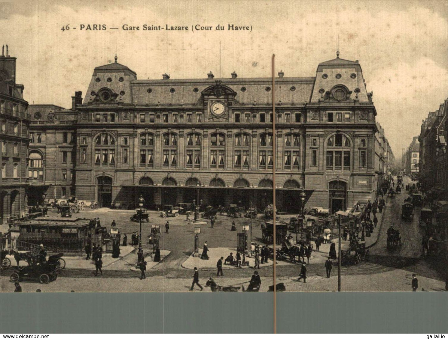 PARIS GARE SAINT LAZARE COUR DU HAVRE - Pariser Métro, Bahnhöfe