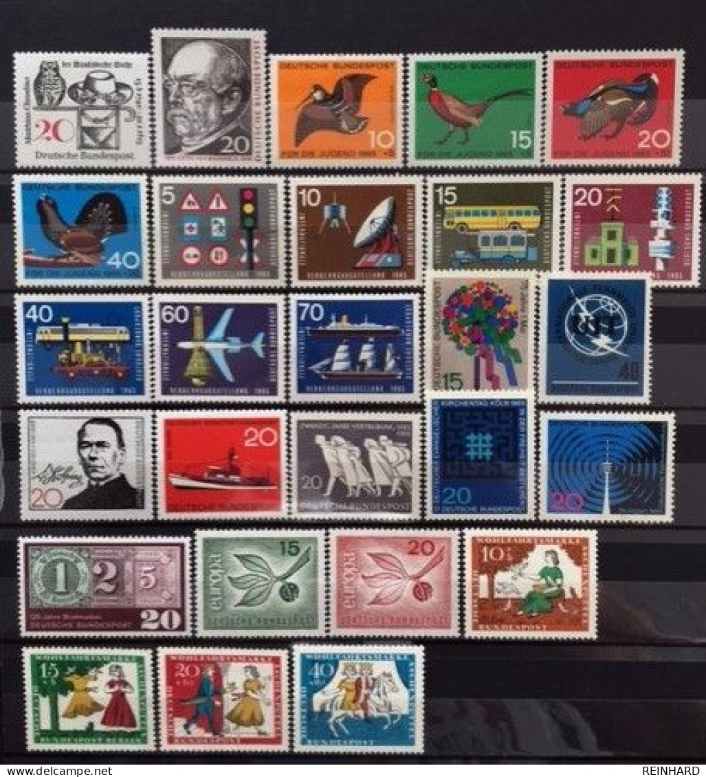 BUND Komplettjahrgang 1965 Postfrisch - Siehe Bild - Unused Stamps