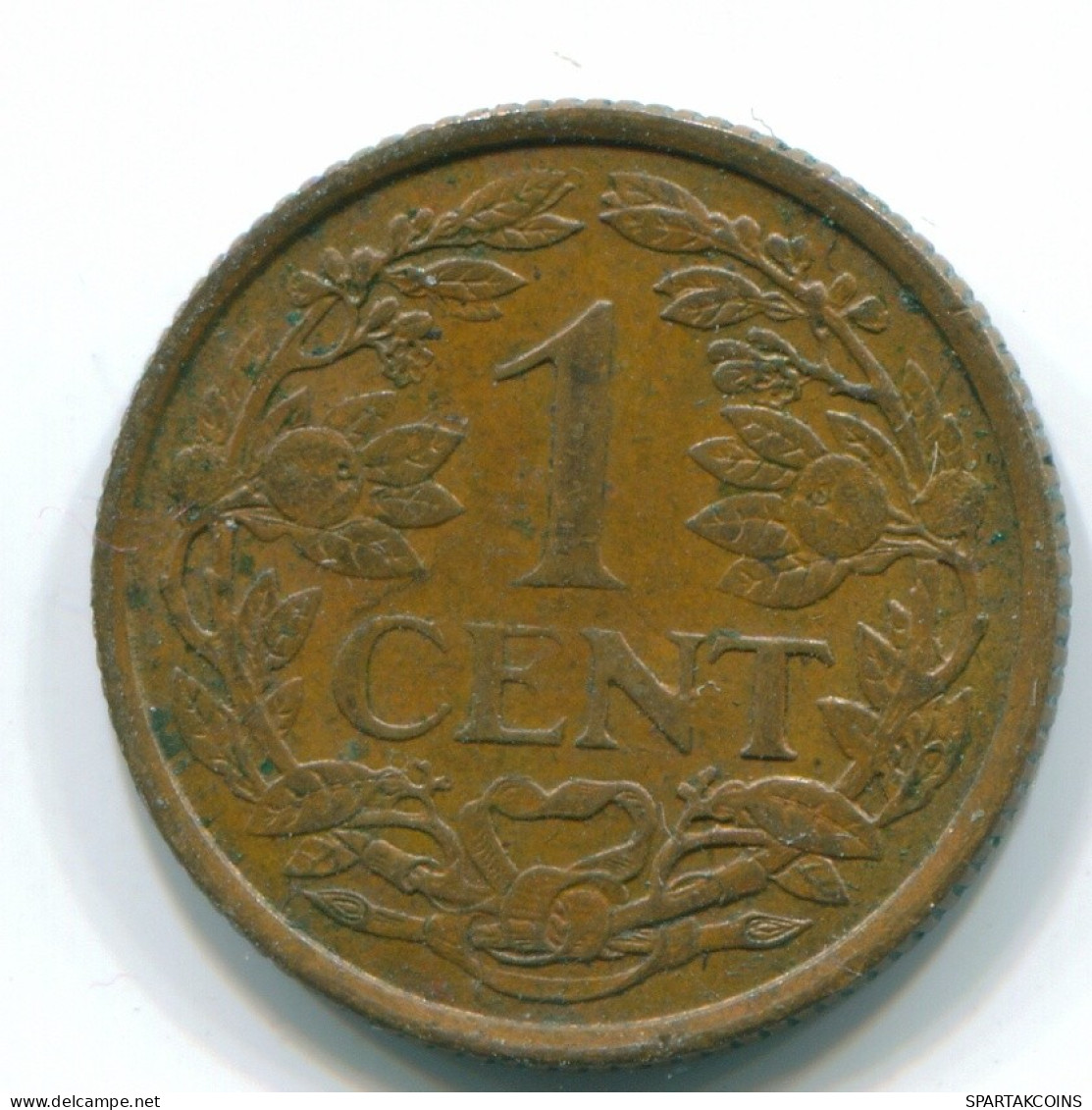 1 CENT 1963 NETHERLANDS ANTILLES Bronze Fish Colonial Coin #S11085.U.A - Antilles Néerlandaises