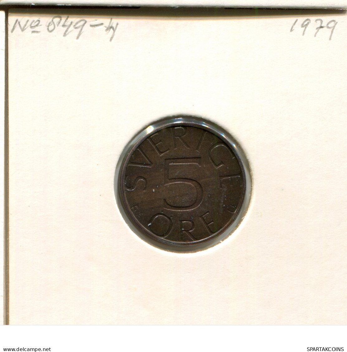 5 ORE 1979 SWEDEN Coin #AR395.U.A - Suède