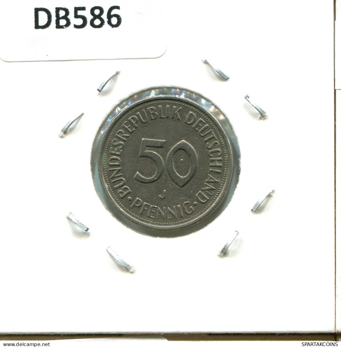 50 PFENNIG 1977 J BRD ALLEMAGNE Pièce GERMANY #DB586.F.A - 50 Pfennig