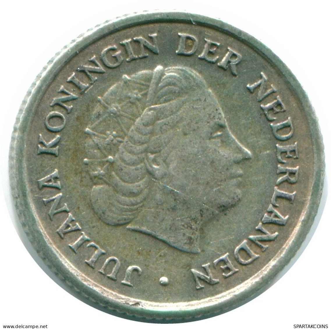 1/10 GULDEN 1956 ANTILLAS NEERLANDESAS PLATA Colonial Moneda #NL12099.3.E.A - Antilles Néerlandaises