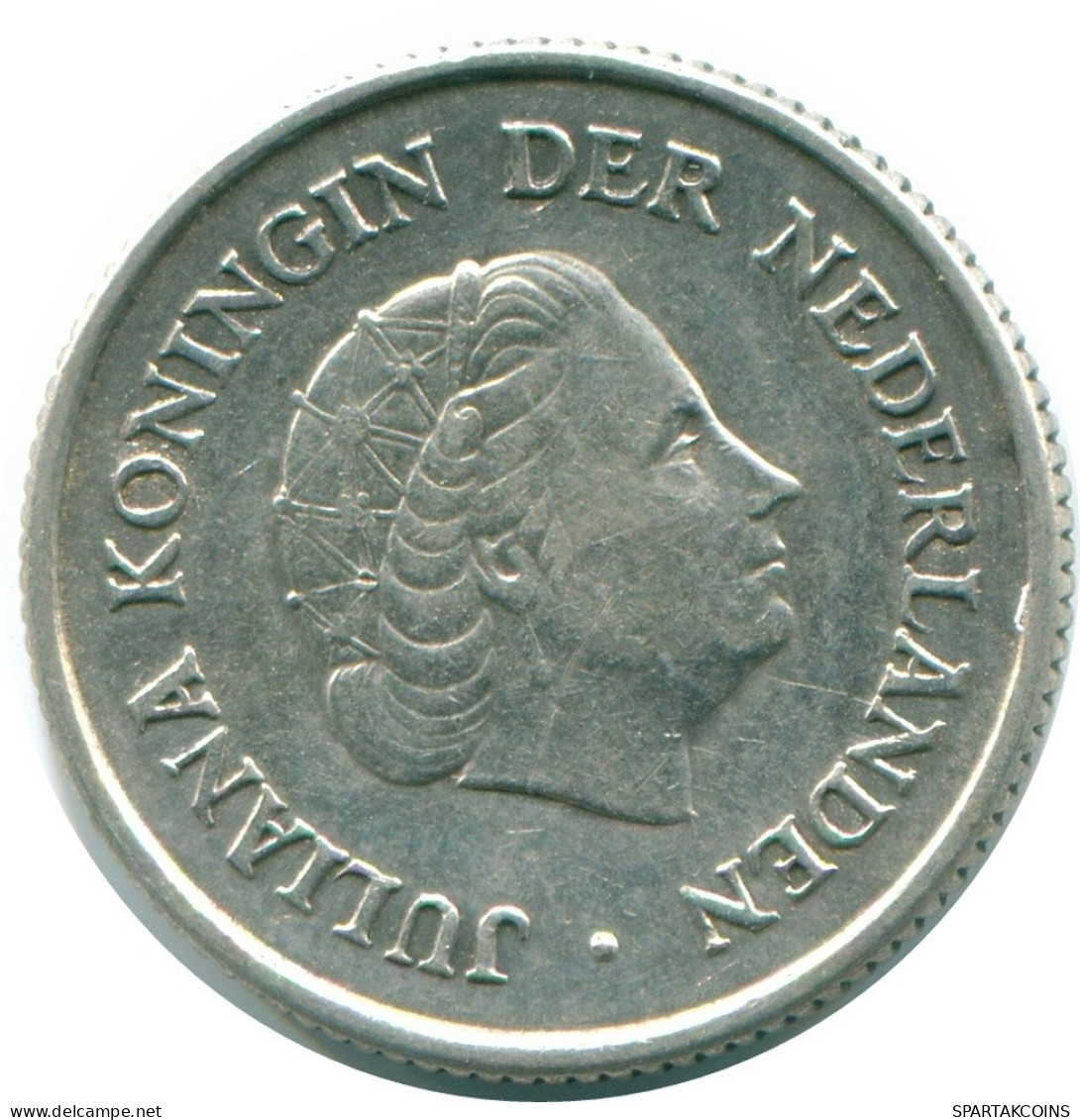1/4 GULDEN 1962 ANTILLAS NEERLANDESAS PLATA Colonial Moneda #NL11182.4.E.A - Antilles Néerlandaises