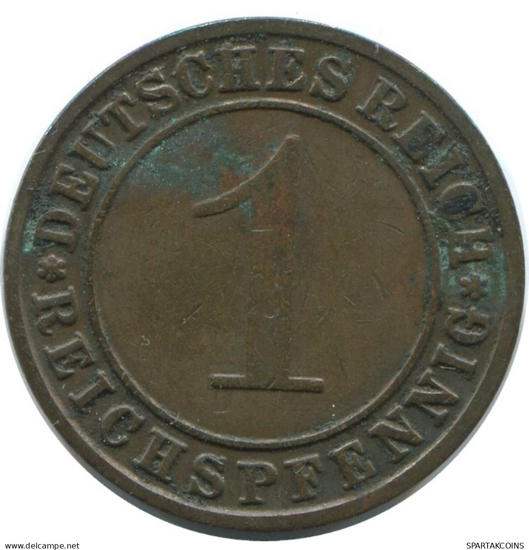 1 REICHSPFENNIG 1931 F GERMANY Coin #AE235.U.A - 1 Reichspfennig