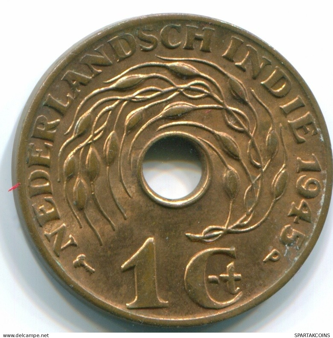 1 CENT 1945 P INDIAS ORIENTALES DE LOS PAÍSES BAJOS INDONESIA Bronze #S10413.E.A - Indes Néerlandaises