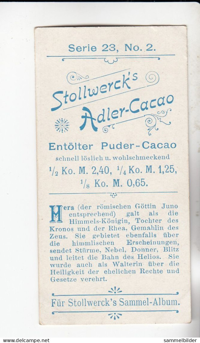 Stollwerck Album No 1 Mythologie Der Griechen Und Römer Hera (Juno) Gruppe 23 #2 Von 1897 - Stollwerck