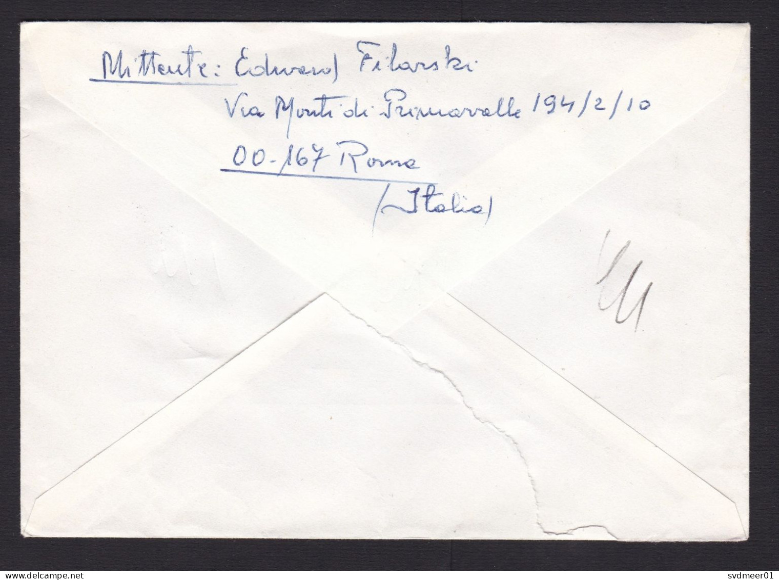 Vatican: Cover To Germany, 1985, 1 Stamp, Gregor Mendel, Biology, Genetics, Pea Experiment, Science (damaged At Back) - Briefe U. Dokumente