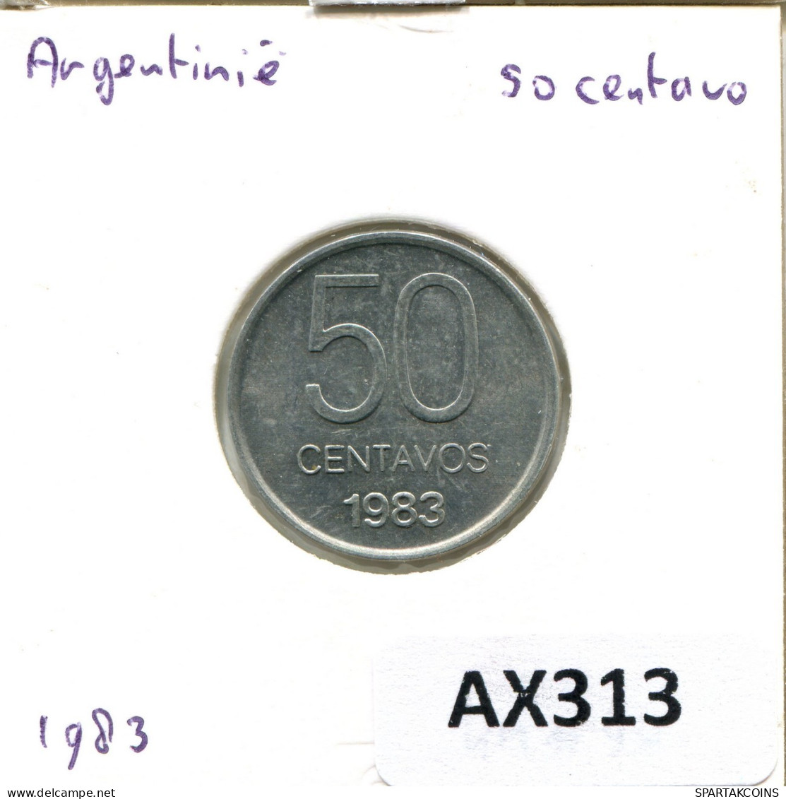 50 CENTAVOS 1983 ARGENTINIEN ARGENTINA Münze #AX313.D.A - Argentina