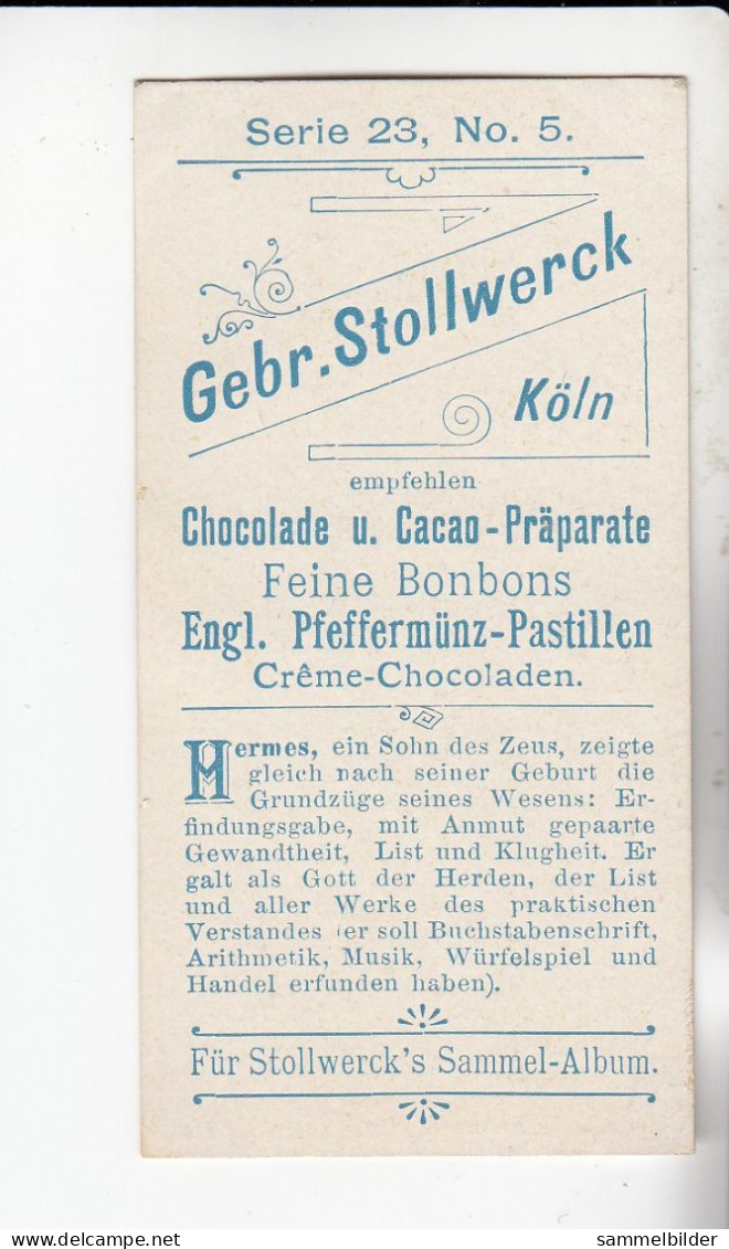 Stollwerck Album No 1 Mythologie Der Griechen Und Römer Hermes  (Merkuro) Gruppe 23 #5 Von 1897 - Stollwerck