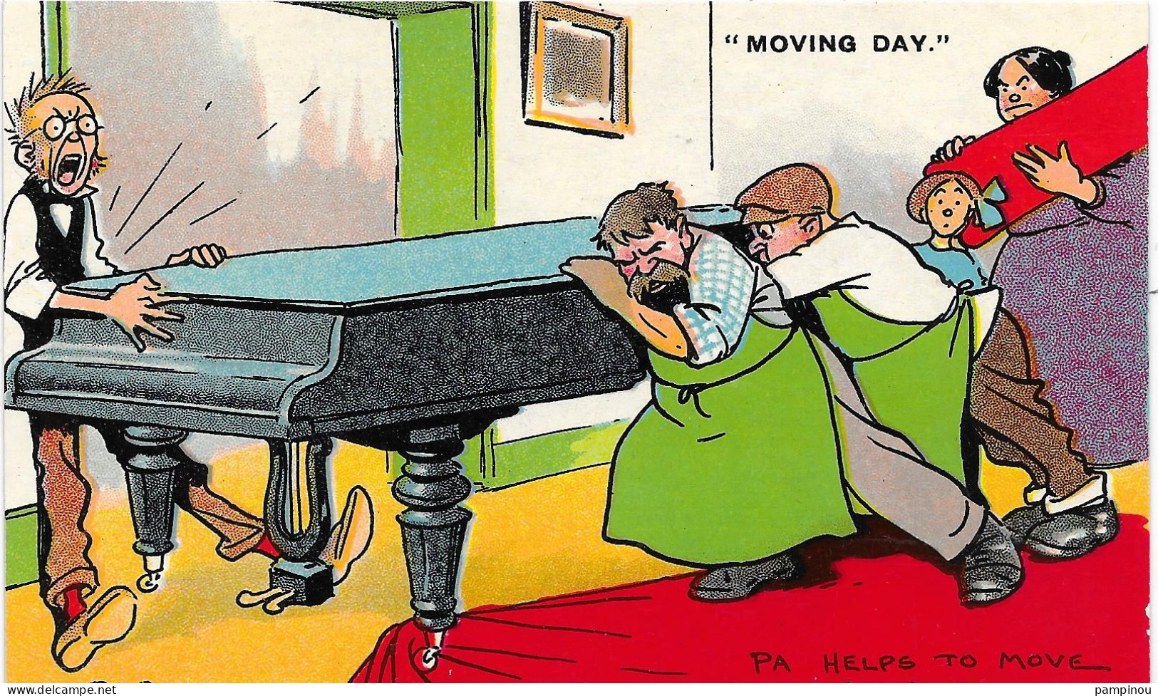 HUMOUR Par TOM BROWNE. Moving Day - Déménagement - Humour