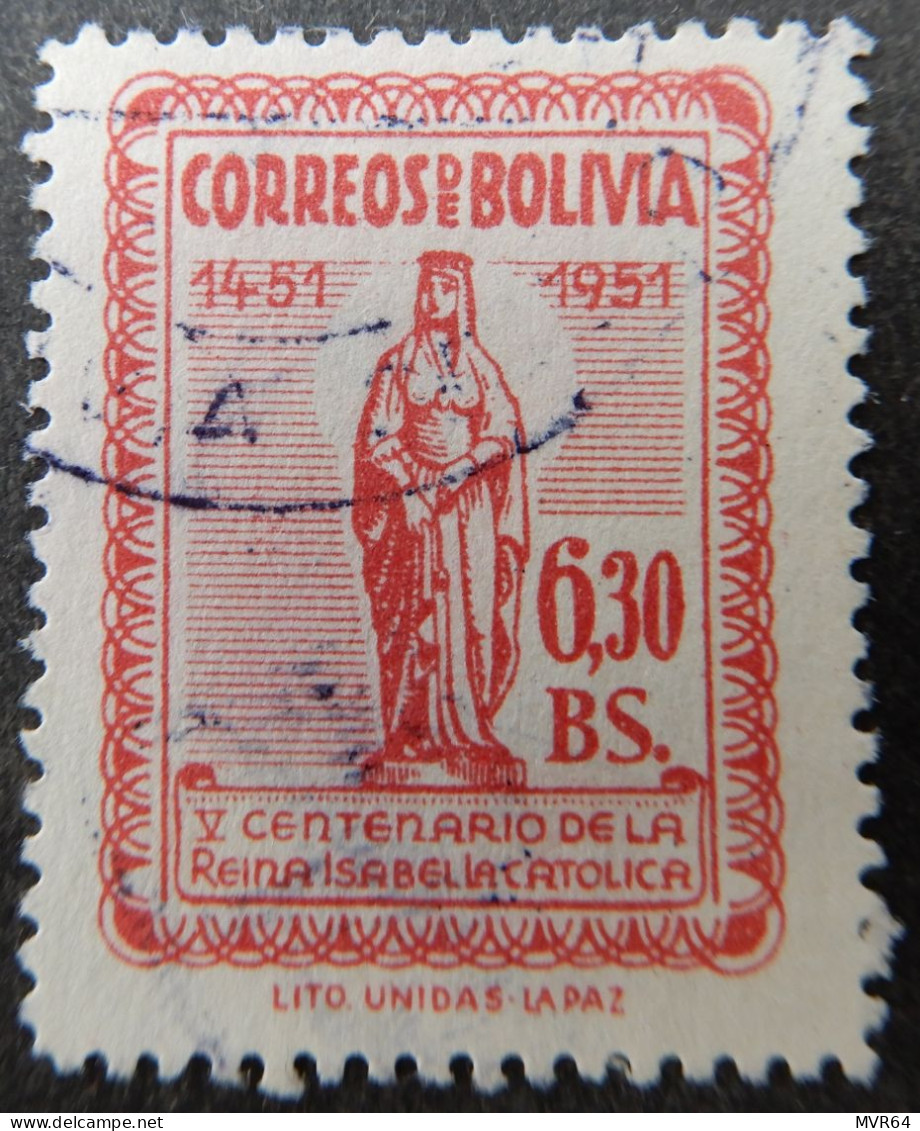 Bolivië Bolivia 1952 (2) The 500th Anniversary Of The Birth Of Isabelle The Catholic - Bolivia