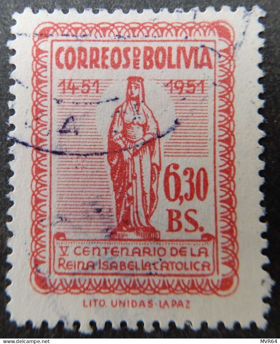 Bolivië Bolivia 1952 (2) The 500th Anniversary Of The Birth Of Isabelle The Catholic - Bolivien