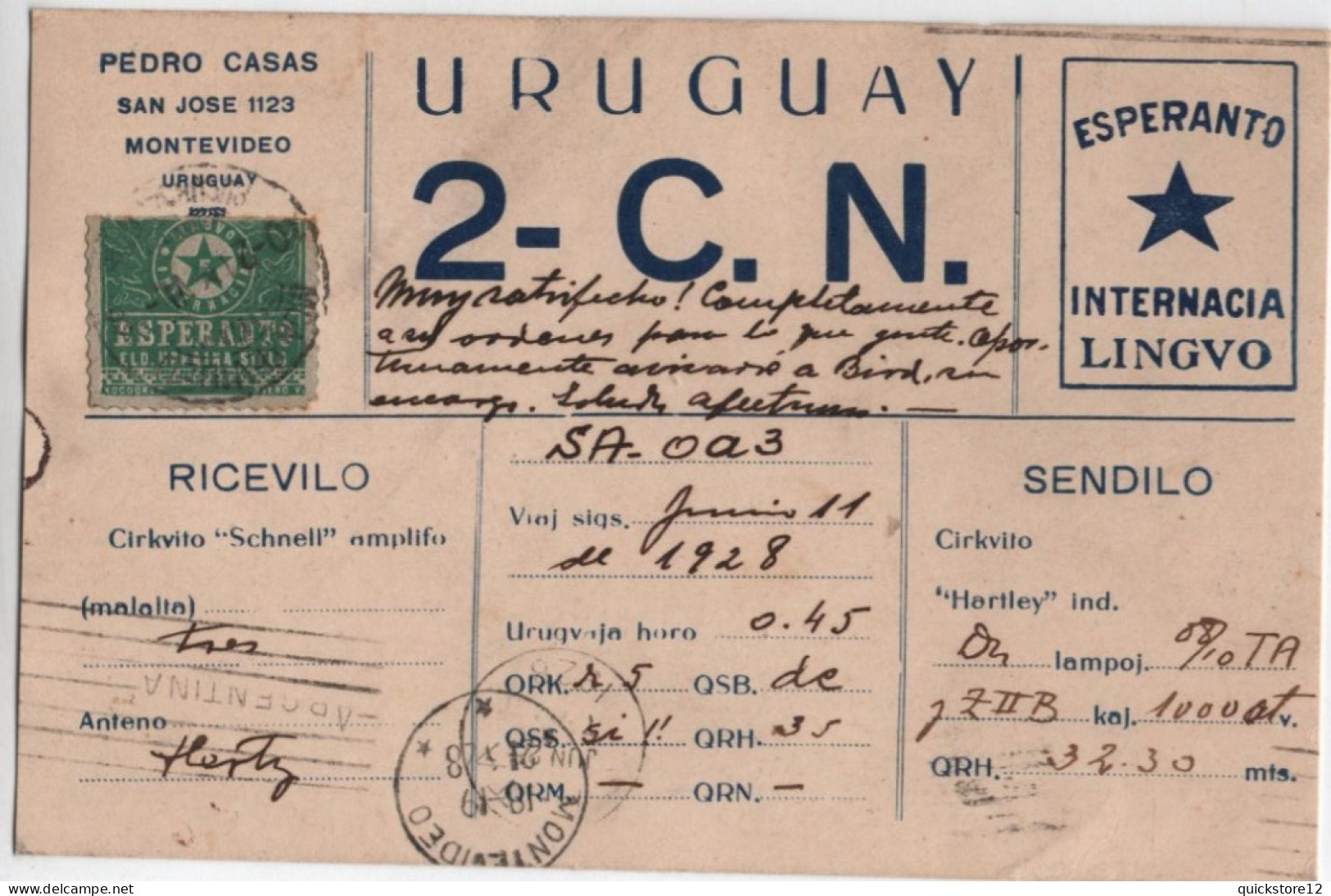 Uruguay 2-c.n  - 6602 - Uruguay