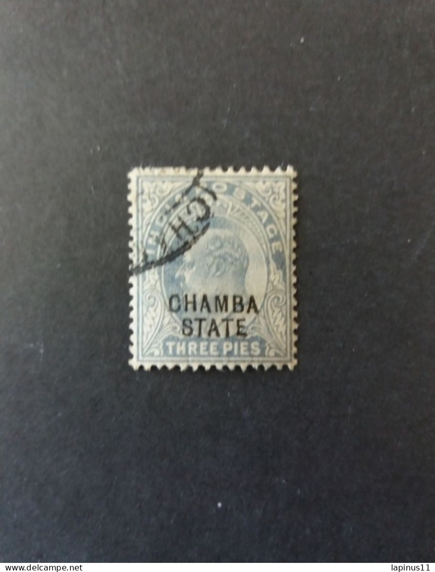 PROTECTORAT BRITANNIQUE INDIA ETATS PRINCIERS DE L INDE CHAMBA 1900 KING EDWARD VII OVERPRINTED CHAMBA STATE - Chamba