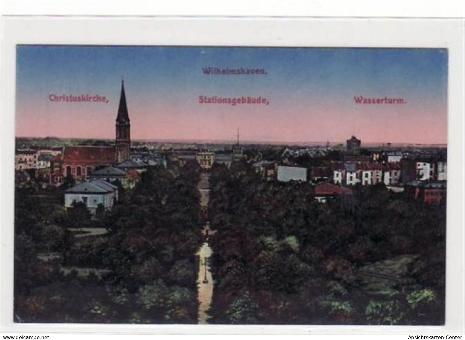 39074303 - Wilhelmshaven Mit Christuskirche, Stationsgebaeude U. Wasserturm Ungelaufen  Gute Erhaltung. - Wilhelmshaven