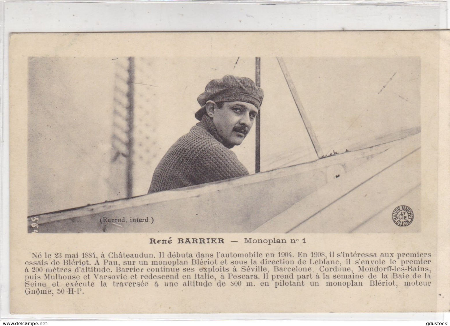 René Barrier - Monoplan N° 1 - Piloten