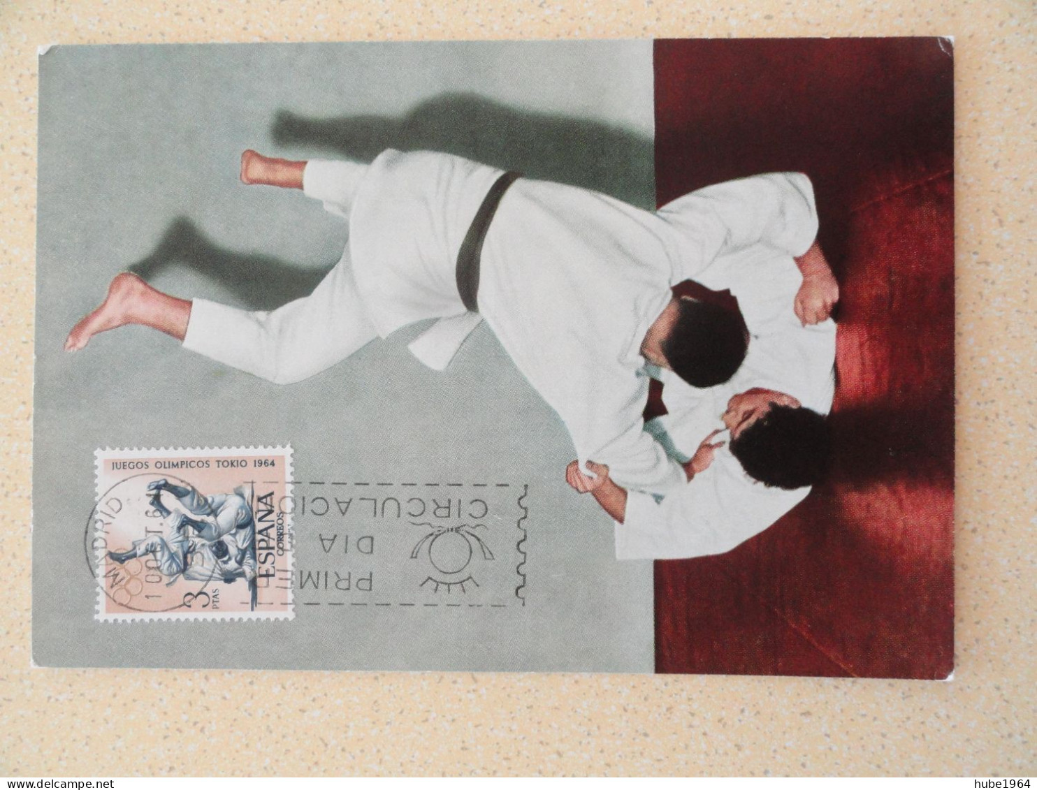 CARTE MAXIMUM CARD JUDO JEUX OLYMPIQUES TOKIO 1964 - Otros & Sin Clasificación