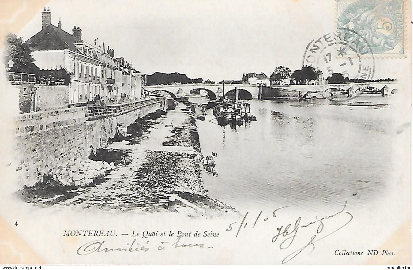 MONTEREAU ( 77 ) -  Le Quai Et Le Pont De La Seine - Montereau